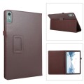 For Lenovo Xiaoxin Pad 11 2024 / M11 Litchi Texture Leather Tablet Case(Brown)
