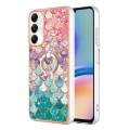For Samsung Galaxy A05s Electroplating IMD TPU Phone Case with Ring(Colorful Scales)
