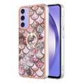 For Samsung Galaxy A15 5G Electroplating IMD TPU Phone Case with Ring(Pink Scales)