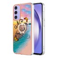 For Samsung Galaxy A15 5G Electroplating IMD TPU Phone Case with Ring(Dream Butterfly)