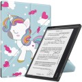 For Kobo Elipsa 2E Painted Deformation TPU Leather Smart Tablet Case(Unicorn)