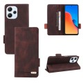 For Xiaomi Redmi 12 4G Foreign / 5G Magnetic Clasp Leather Phone Case(Brown)