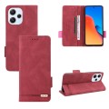For Xiaomi Redmi 12 4G Foreign / 5G Magnetic Clasp Leather Phone Case(Red)