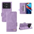 For Xiaomi Redmi Note 13R Pro Magnetic Clasp Leather Phone Case(Purple)