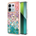 For Xiaomi Redmi Note 13 Pro 5G Global Electroplating IMD TPU Phone Case with Ring(Colorful Scales)