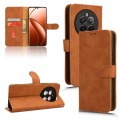 For Realme 12 Pro / 12 Pro+ Skin Feel Magnetic Flip Leather Phone Case(Brown)