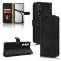For Realme C65 4G Skin Feel Magnetic Flip Leather Phone Case(Black)