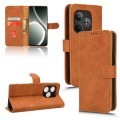 For Realme GT Neo6 SE Skin Feel Magnetic Flip Leather Phone Case(Brown)