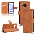 For Sharp Aquos Sense8 Skin Feel Magnetic Flip Leather Phone Case(Brown)