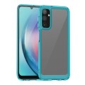 For Samsung Galaxy A25 5G Colorful Series Acrylic + TPU Phone Case(Transparent Blue)