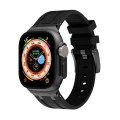 AP Silicone Watch Band For Apple Watch Ultra 49mm(Black Black)