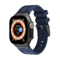 AP Silicone Watch Band For Apple Watch Ultra 49mm(Black Blue)