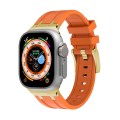 AP Silicone Watch Band For Apple Watch Ultra 49mm(Gold Orange)