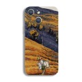 For iPhone 15 Plus Precise Hole Oil Painting Pattern PC Phone Case(Evening Breeze)