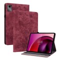 For Lenovo Tab M11/Xiaoxin Pad 11 2024 Butterfly Rose Embossed Leather Tablet Case(Red)