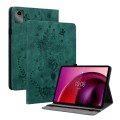 For Lenovo Tab M11/Xiaoxin Pad 11 2024 Butterfly Rose Embossed Leather Tablet Case(Green)