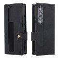 For Samsung Galaxy Z Fold4 Vili PR Series Flip Leather Phone Case(Black)
