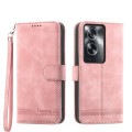 For OPPO A2 Dierfeng Dream Line TPU + PU Leather Phone Case(Pink)