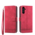 For Samsung Galaxy A15 Dierfeng Dream Line TPU + PU Leather Phone Case(Red)