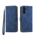 For Samsung Galaxy A15 Dierfeng Dream Line TPU + PU Leather Phone Case(Blue)