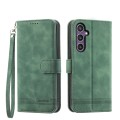 For Samsung Galaxy S24+ 5G Dierfeng Dream Line TPU + PU Leather Phone Case(Green)