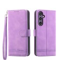 For Samsung Galaxy S24 5G Dierfeng Dream Line TPU + PU Leather Phone Case(Purple)