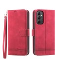 For Samsung Galaxy A35 Dierfeng Dream Line TPU + PU Leather Phone Case(Red)