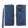 For Samsung Galaxy A35 Dierfeng Dream Line TPU + PU Leather Phone Case(Blue)