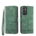 For Samsung Galaxy A35 Dierfeng Dream Line TPU + PU Leather Phone Case(Green)