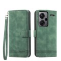 For Xiaomi Redmi Note 13 Pro+ Dierfeng Dream Line TPU + PU Leather Phone Case(Green)