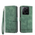 For Xiaomi 13T Dierfeng Dream Line TPU + PU Leather Phone Case(Green)