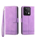 For Xiaomi Redmi Note 13 5G Dierfeng Dream Line TPU + PU Leather Phone Case(Purple)