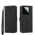 For Xiaomi 14 Dierfeng Dream Line TPU + PU Leather Phone Case(Black)