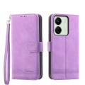 For Xiaomi Redmi 13C Dierfeng Dream Line TPU + PU Leather Phone Case(Purple)