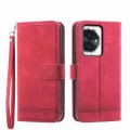 For Honor 100 Dierfeng Dream Line TPU + PU Leather Phone Case(Red)
