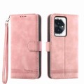 For Honor 100 Dierfeng Dream Line TPU + PU Leather Phone Case(Pink)
