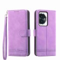 For Honor 100 Dierfeng Dream Line TPU + PU Leather Phone Case(Purple)