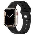 Football Texture Silicone Watch Band For Apple Watch Ultra 49mm(Black)