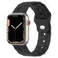 Football Texture Silicone Watch Band For Apple Watch Ultra 49mm(Dark Grey)
