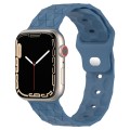 Football Texture Silicone Watch Band For Apple Watch 4 40mm(Blue)