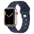 Football Texture Silicone Watch Band For Apple Watch SE 2023 40mm(Midnight Blue)