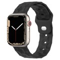 Football Texture Silicone Watch Band For Apple Watch 9 45mm(Dark Grey)