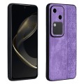 For vivo S18 AZNS 3D Embossed Skin Feel Phone Case(Purple)