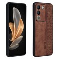 For vivo V29e 5G / Y200 5G AZNS 3D Embossed Skin Feel Phone Case(Brown)