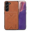 For Samsung Galaxy S24 5G Denior PU Back Cover Card Slot Holder Phone Case(Brown)