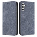 For Samsung Galaxy A14 4G/5G Ethnic Embossed Adsorption Leather Phone Case(Grey)