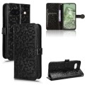 For Google Pixel 8a Honeycomb Dot Texture Leather Phone Case(Black)
