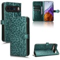 For Google Pixel 9 Honeycomb Dot Texture Leather Phone Case(Green)