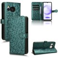 For Sharp Aquos Sense8 Honeycomb Dot Texture Leather Phone Case(Green)