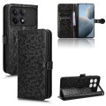 For Xiaomi Poco X6 Pro / Redmi K70E 5G Honeycomb Dot Texture Leather Phone Case(Black)